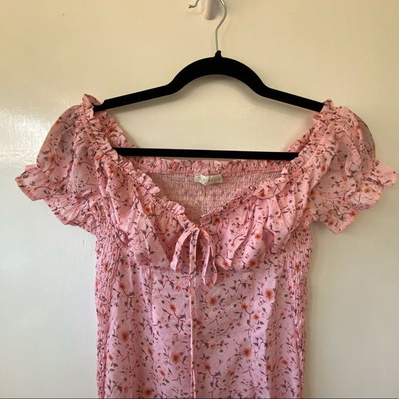 O. Vianca Off the Shoulder Floral Mini-Dress - Picture 8 of 9